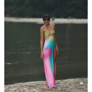 Boabab dress free people rainbow